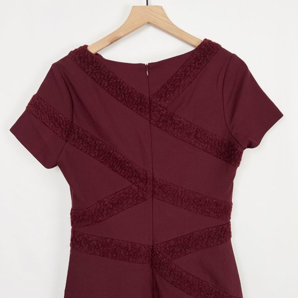 Raoul Midi Sheath Dress Wool Office Work Wear Formal Modern Event Wedding Guest - Picture 7 of 8